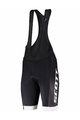 SCOTT Kurze Fahrradhose mit Trägern - RC TEAM - Schwarz/Weiß