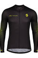 SCOTT Langarm Fahrradtrikot für den Sommer - RC TEAM 10 SUMMER - Schwarz/Gelb
