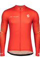 SCOTT Langarm Fahrradtrikot für den Sommer - RC TEAM 10 SUMMER - Rot/Weiß