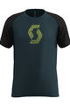 SCOTT Kurzarm Fahrrad-Shirt - 10 ICON RAGLAN - Schwarz/Blau