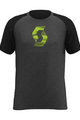SCOTT Kurzarm Fahrrad-Shirt - 10 ICON RAGLAN - Schwarz/Grau