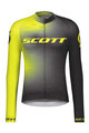 SCOTT Langarm Fahrradtrikot für den Sommer - RC PRO SUMMER - Gelb/Schwarz