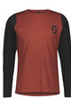 SCOTT Langarm Fahrradtrikot für den Sommer - TRAIL PROGRESSIVE - Rot/Schwarz