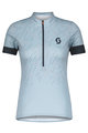 SCOTT Kurzarm Fahrradtrikot - ENDURANCE 20 LADY - Hellblau