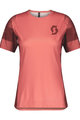 SCOTT Kurzarm Fahrradtrikot - TRAIL VERTIC LADY - Rot