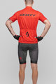 SCOTT Kurzarm Radtrikot und Shorts - RC TEAM 10 - Grau/Schwarz/Rot