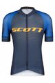 SCOTT Kurzarm Radtrikot und Shorts - RC PRO SS - Blau/Orange