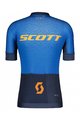 SCOTT Kurzarm Radtrikot und Shorts - RC PRO SS - Blau/Orange