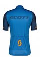 SCOTT Kurzarm Radtrikot und Shorts - RC TEAM 10 SS - Blau/Orange