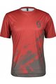 SCOTT Kurzarm Fahrradtrikot - TRAIL VERTIC SS - Rot/Grau