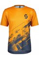 SCOTT Kurzarm Fahrradtrikot - TRAIL VERTIC SS - Blau/Orange