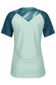 SCOTT Kurzarm Radtrikot und Shorts - TRAIL VERTIC LADY - Blau/Schwarz/Grün