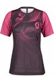SCOTT Kurzarm Radtrikot und Shorts - TRAIL VERTIC LADY - Lila/Rosa