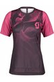 SCOTT Kurzarm Radtrikot und Shorts - TRAIL VERTIC LADY - Lila/Rosa