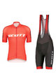 SCOTT Kurzarm Radtrikot und Shorts - RC PRO SS - Grau/Weiß/Rot