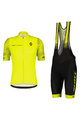 SCOTT Kurzarm Radtrikot und Shorts - RC TEAM 10 SS - Grau/Gelb/Schwarz