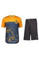 SCOTT MTB Radtrikot und Hose - TRAIL VERTIC PRO - Schwarz/Blau/Orange