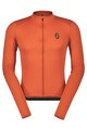 SCOTT Langarm Fahrradtrikot für den Winter - ENDURANCE 10 L/SL - Orange