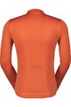 SCOTT Langarm Fahrradtrikot für den Winter - ENDURANCE 10 L/SL - Orange