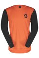 SCOTT Langarm Fahrradtrikot für den Sommer - TRAIL VERTIC LS - Schwarz/Orange