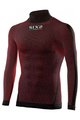 SIX2 Langarm Fahrrad-Shirt - TS3 II - bordeaux