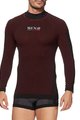 SIX2 Langarm Fahrrad-Shirt - TS3 II - bordeaux