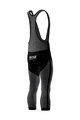 SIX2 3/4 lange Fahrradhose mit Träger  - SLP4 2S - Schwarz/Grau