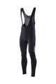 SIX2 Lange Fahrradhose mit Trägern - SLP WINTER - Schwarz