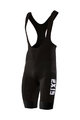 SIX2 Kurze Fahrradhose mit Trägern - SLP CHROMO - Schwarz