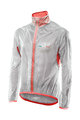 SIX2 Winddichte Fahrradjacke - GHOST - Rot/Transparent