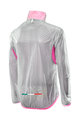 SIX2 Winddichte Fahrradjacke - GHOST - Rosa/Transparent