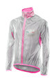 SIX2 Winddichte Fahrradjacke - GHOST - Rosa/Transparent