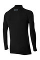 SIX2 Langarm Fahrrad-Shirt - TS3 MERINOS - Schwarz