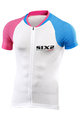 SIX2 Kurzarm Fahrradtrikot - BIKE3 ULTRALIGHT - Rosa/Blau/Weiß
