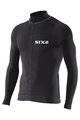 SIX2 Langarm Fahrradtrikot für den Sommer - BIKE4 CHROMO - Schwarz