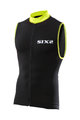 SIX2 Ärmelloses Fahrradtrikot - BIKE2 STRIPES - Schwarz/Gelb