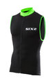 SIX2 Ärmelloses Fahrradtrikot - BIKE2 STRIPES - Schwarz/Grün