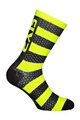 SIX2 Klassische Fahrradsocken - LUXURY MERINO - Schwarz/Gelb