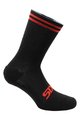 SIX2 Klassische Fahrradsocken - MERINO WOOL - Schwarz/Rot