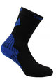 SIX2 Klassische Fahrradsocken - ACTIVE - Schwarz/Blau