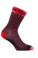SIX2 Klassische Fahrradsocken - COMP SHO - Schwarz/Rot