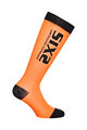 SIX2 Fahrradkniestrümpfe - RECOVERY - Orange/Schwarz