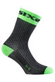 SIX2 Klassische Fahrradsocken - SHORT S - Schwarz/Grün