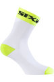 SIX2 Klassische Fahrradsocken - WHITE SHORT - Weiß/Gelb