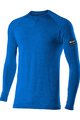 SIX2 Langarm Fahrrad-Shirt - TS2 MERINOS - Blau