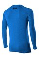 SIX2 Langarm Fahrrad-Shirt - TS2 MERINOS - Blau