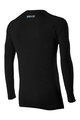 SIX2 Langarm Fahrrad-Shirt - TS2 MERINOS - Schwarz