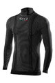 SIX2 Langarm Fahrrad-Shirt - TS3 - Schwarz