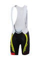 SPORTFUL Kurze Fahrradhose mit Trägern - SC TEAM - Gelb/Schwarz