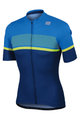 SPORTFUL Kurzarm Fahrradtrikot - FREQUENCE - Blau/Gelb